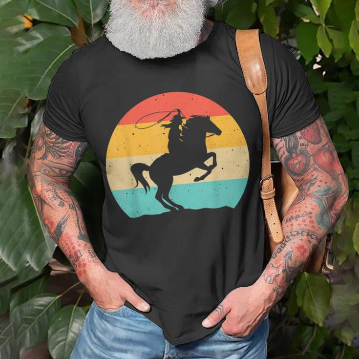 Funny Retro Western Cowgirl Gift For Girl Horse Riding Women Unisex T-Shirt Gifts for Old Men