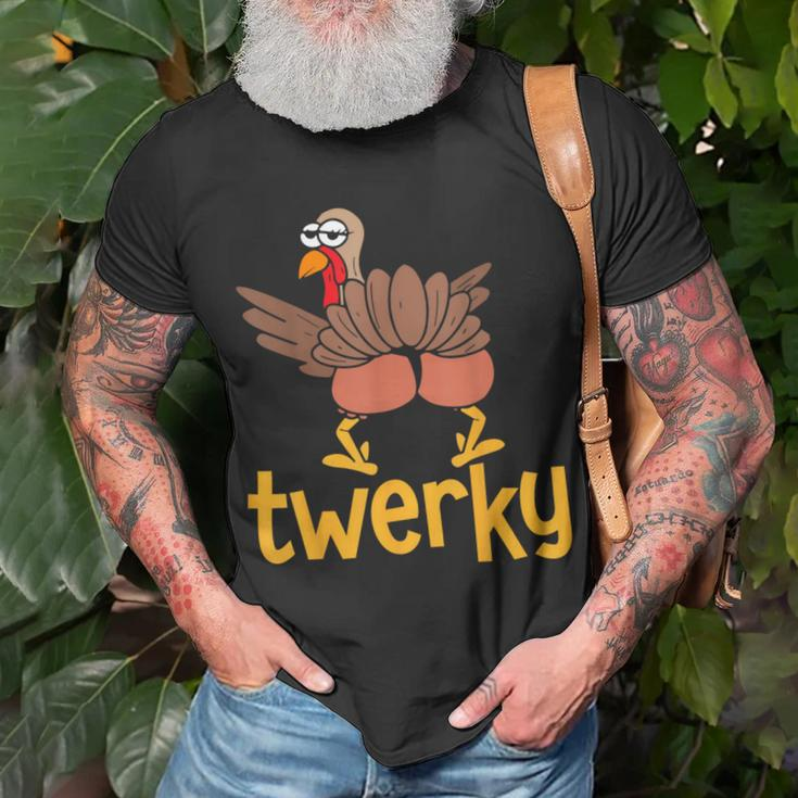 Thanksgiving Turkey Twerky Family Matching Youth T-Shirt Gifts for Old Men