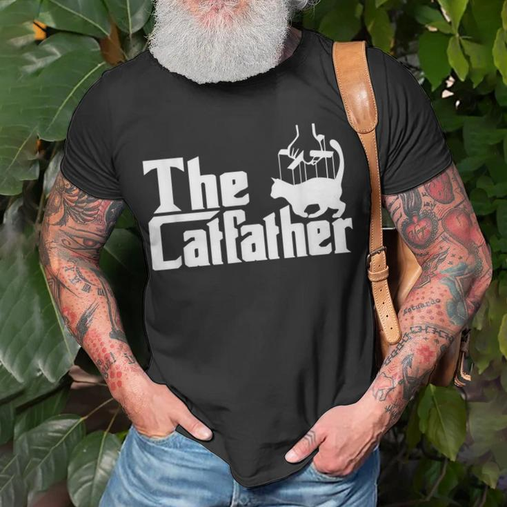 Funny The Catfather Kitten Dad Summer Gift For Pet Lovers Unisex T-Shirt Gifts for Old Men