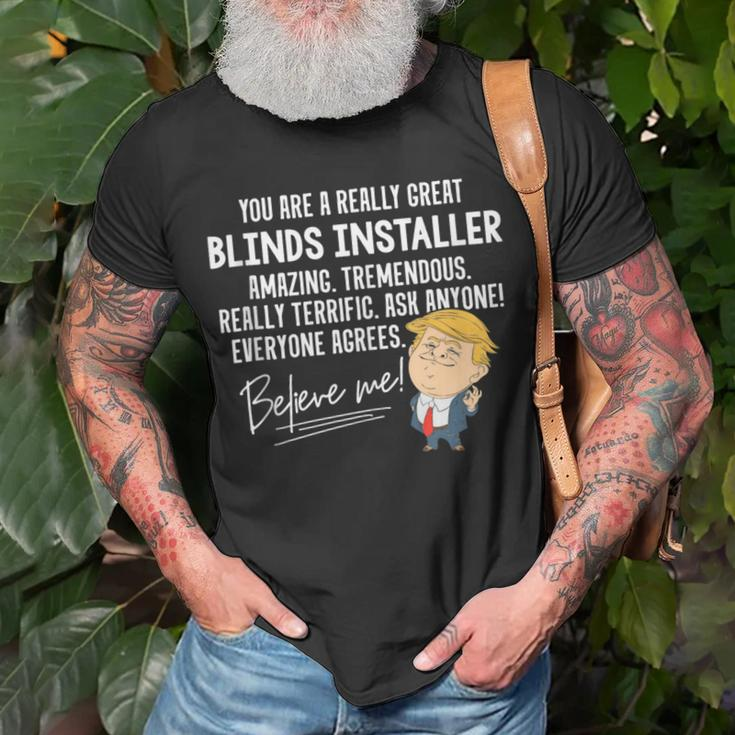 Trump 2020 Really Great Blinds Installer T-Shirt Gifts for Old Men