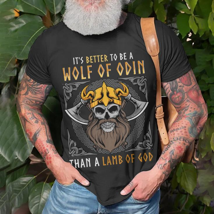 Viking Blood Runs Through My Veins Norse Dna T-Shirt Gifts for Old Men