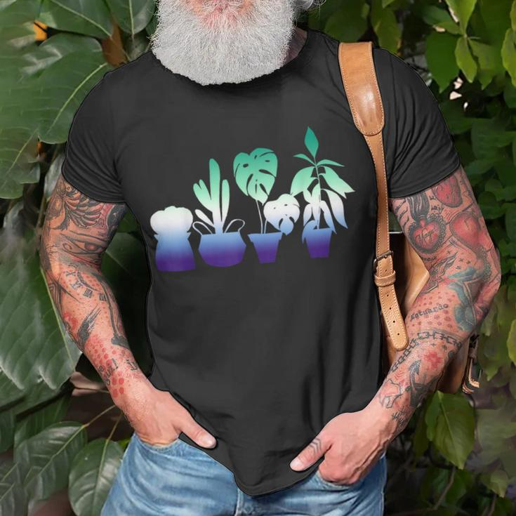 Gardening Mlm Pride Gardener Subtle Lgbt Gay Male Mlm Flag Unisex T-Shirt Gifts for Old Men