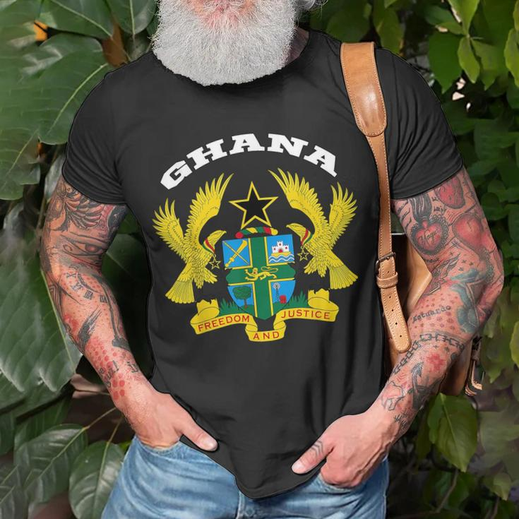 Ghana Coat Of Arms Flag Souvenir Accra Unisex T-Shirt Gifts for Old Men