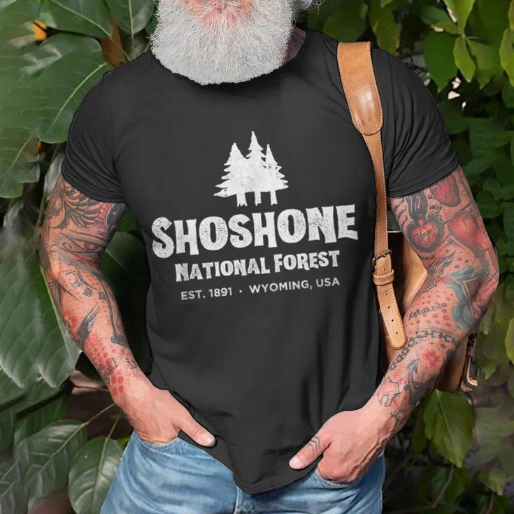 For Hikers & Campers Shoshone National Forest T-Shirt Gifts for Old Men