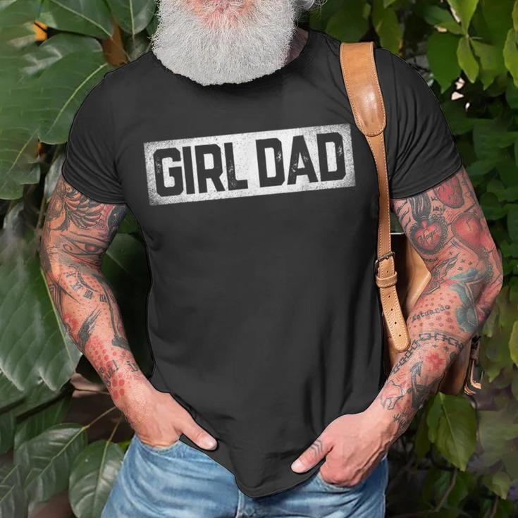 Girl Dad Vintage Proud Father Of Girl Dad Fathers Day Gift For Mens Unisex T-Shirt Gifts for Old Men
