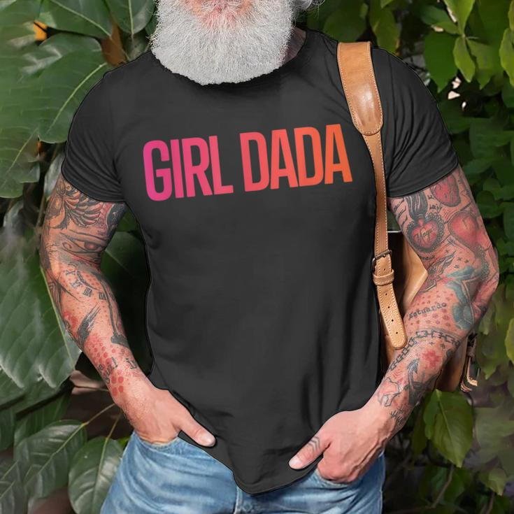 Girl Dada For Dad Vintage Proud Father Of Girl Dada Gift For Mens Unisex T-Shirt Gifts for Old Men
