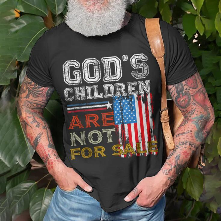 Gods Children Are Not For Sale Embracing Sound Of Freedom Freedom Funny Gifts Unisex T-Shirt Gifts for Old Men
