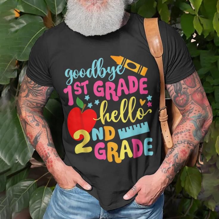 Goodbye 1St Grade Class Of 2023 Graduate Hello 2Nd Grade Unisex T-Shirt Gifts for Old Men