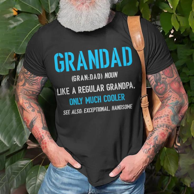 Grandad Gift Like A Regular Funny Definition Much Cooler Unisex T-Shirt Gifts for Old Men