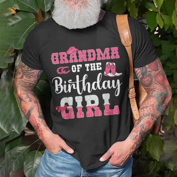 Grandma Of The Birthday Girl Western Cowgirl Themed 2Nd Bday Unisex T-Shirt Gifts for Old Men