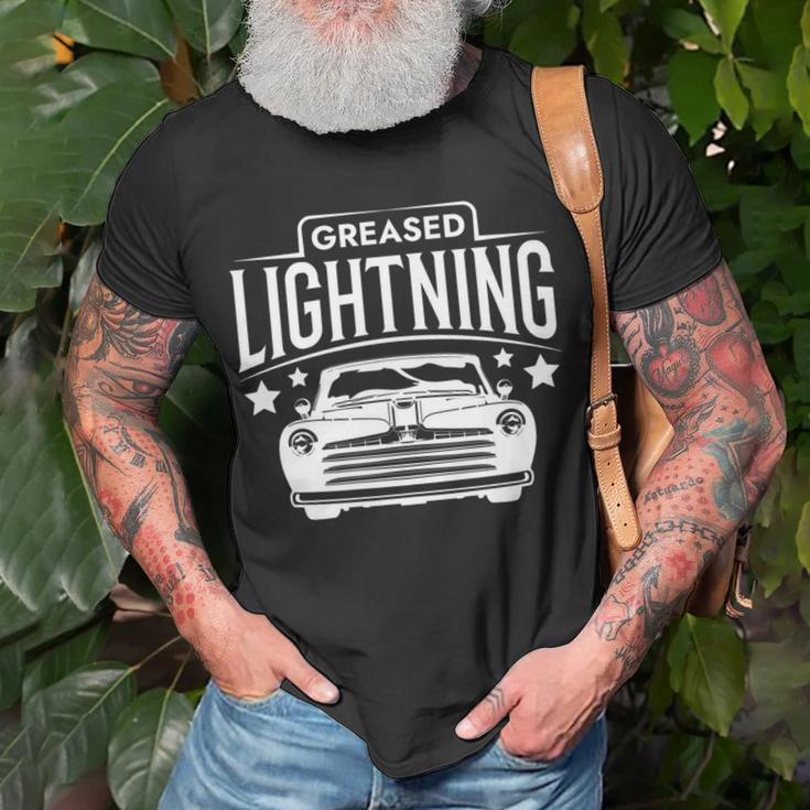 Greased Lightning Hot Rod Greaser T-Shirt Gifts for Old Men