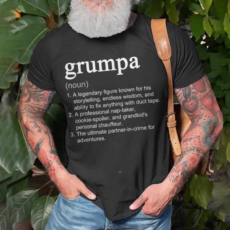 Grumpa Definition Funny Cool Unisex T-Shirt Gifts for Old Men