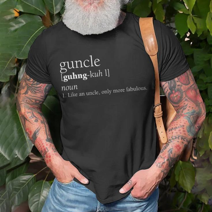 Guncle Definition Funny Pregnancy Announcement Gift Unisex T-Shirt Gifts for Old Men