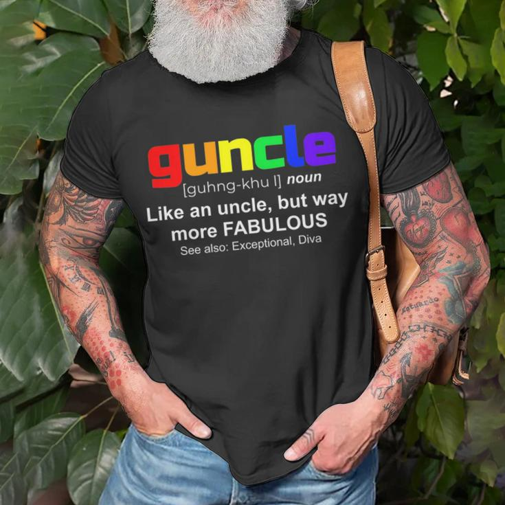Guncle - Gift For Gay Uncle Lgbt Pride Unisex T-Shirt Gifts for Old Men
