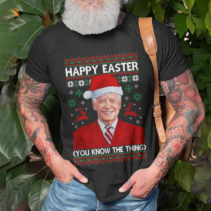 Guns Christmas Tree Come And Take It Biden Xmas Ugly Sweater T-Shirt Gifts for Old Men