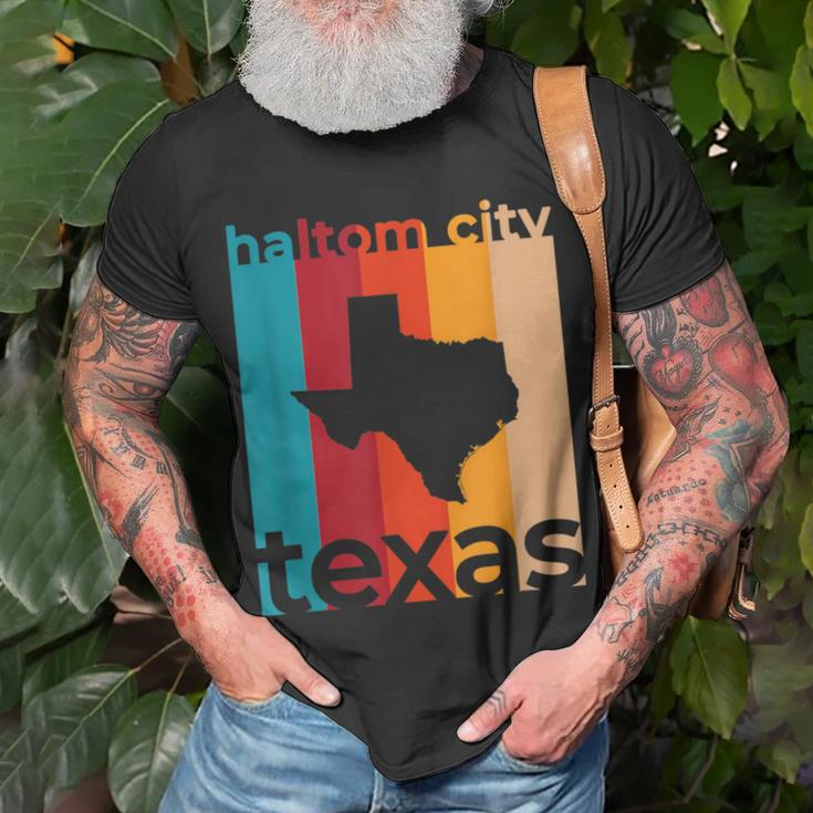 Haltom City Texas Souvenirs Retro Tx T-Shirt Gifts for Old Men