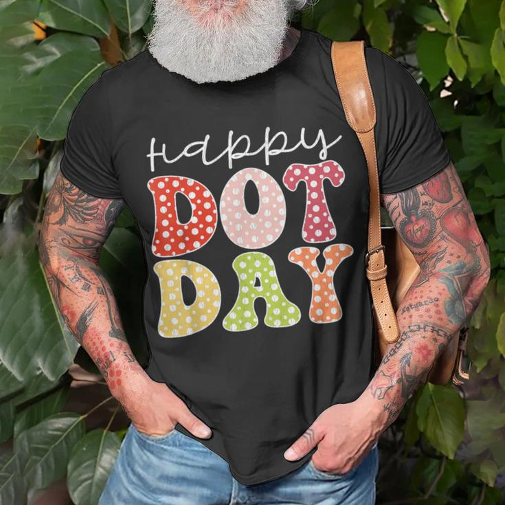 Happy Dot Day 2023 Colorful Pastel International Dot Day T-Shirt Gifts for Old Men
