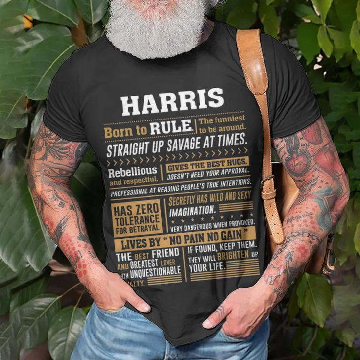 Harris Name Gift Harris Born To Rule V2 Unisex T-Shirt Gifts for Old Men