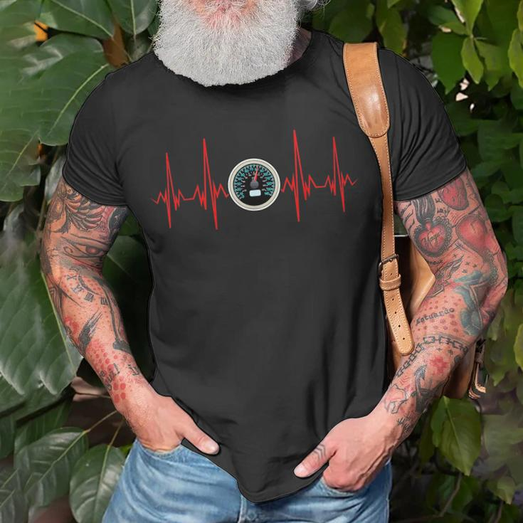 Heartbeat Car Speedometer Car Lovers Funny Gift Unisex T-Shirt Gifts for Old Men