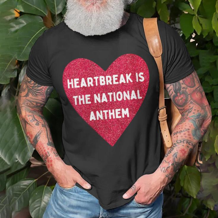 Heartbreak Is The National Anthem Pop Music Fan T-Shirt Gifts for Old Men