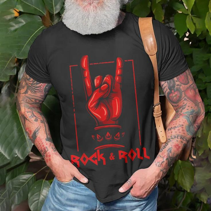 Heavy Metal Guitar Death Metal Rock N Roll Music Unisex T-Shirt Gifts for Old Men