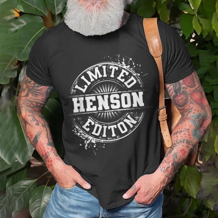 Henson Funny Surname Family Tree Birthday Reunion Gift Idea Unisex T-Shirt Gifts for Old Men
