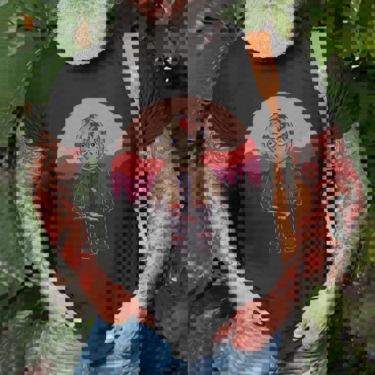 Horror Movie Monster Lazy Halloween Costume Scary Halloween Costume T-Shirt Gifts for Old Men