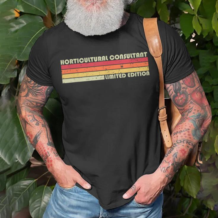 Horticultural Consultant Job Title Birthday Worker T-Shirt Gifts for Old Men