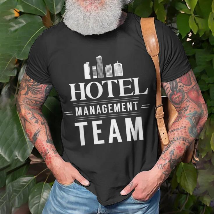 Hotel Management Team Hotels Director Manager T-Shirt Gifts for Old Men