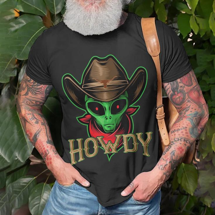 Howdy Alien Cowboy Funny Halloween Costume Space Lover Unisex T-Shirt Gifts for Old Men