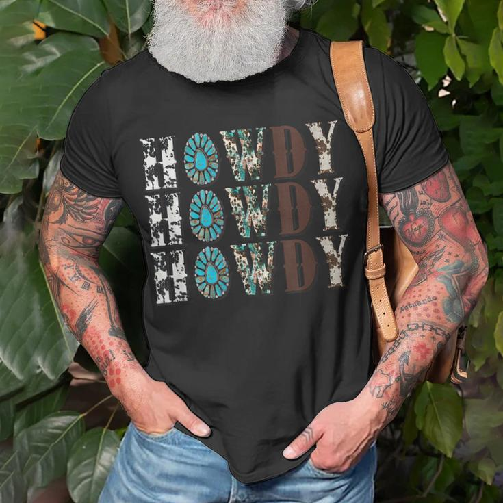 Howdy Rodeo Western Country Cowboy Cowgirl Southern Vintage Unisex T-Shirt Gifts for Old Men