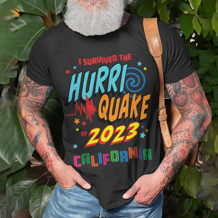 Hurriquake Hurri Quake 2023 California Hurriquake Survivor T-Shirt Gifts for Old Men