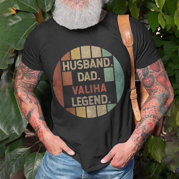 Husband Dad Valiha Legend Vintage Fathers Day T-Shirt Gifts for Old Men