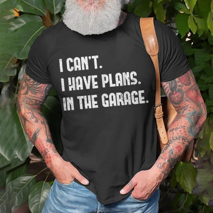 I Cant Im Working In The Garage Car Mechanic Mechanic Funny Gifts Funny Gifts Unisex T-Shirt Gifts for Old Men