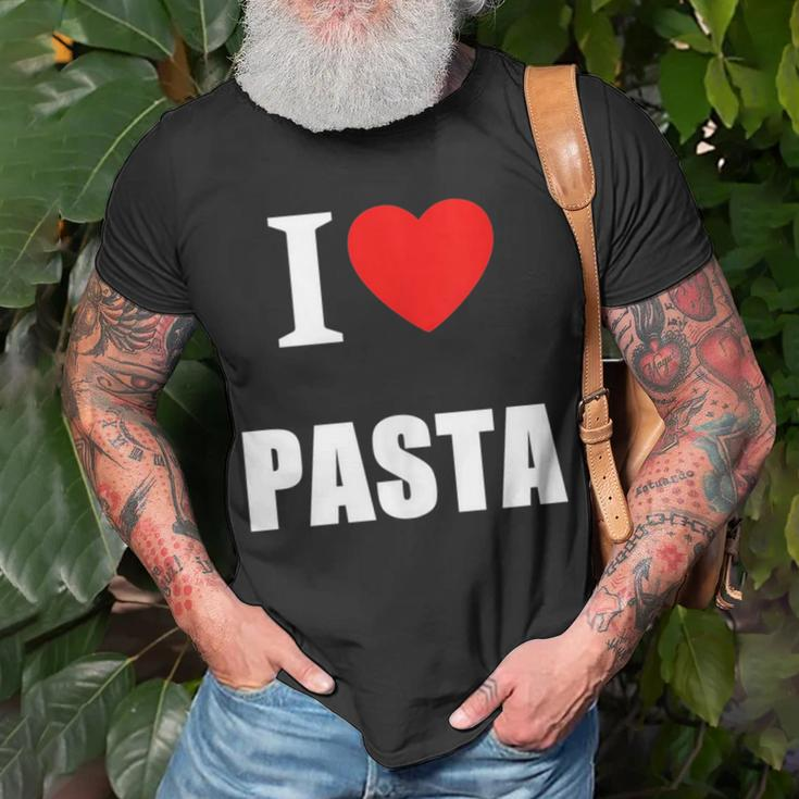 I Love Pasta Lovers Of Italian Cooking Cuisine Restaurants Unisex T-Shirt Gifts for Old Men