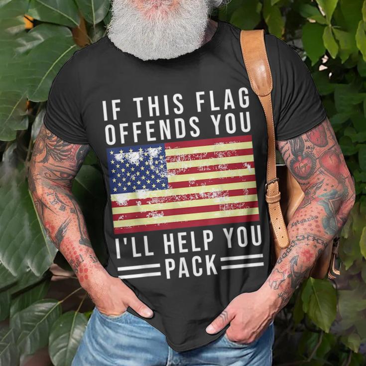 If This Flag Offends You I'll Help You Pack Pride Flag Essential T-Shirt for Sale by KulakPosting