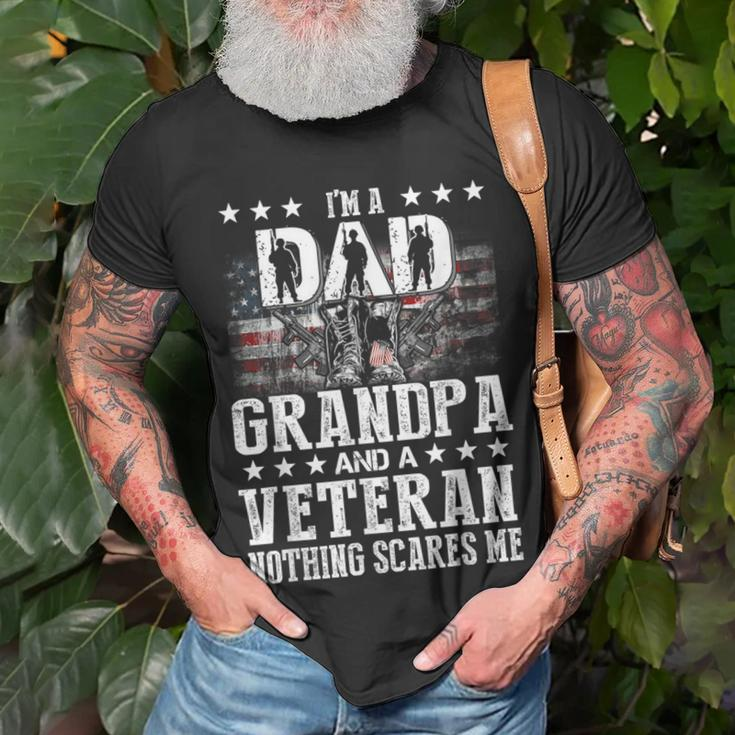 Im A Dad Grandpa Veteran Funny Grandpa Fathers Day Unisex T-Shirt Gifts for Old Men