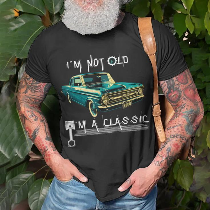 I'm Not Old I'm Classic Dad Retro Colour Vintage Muscle Car T-Shirt Gifts for Old Men