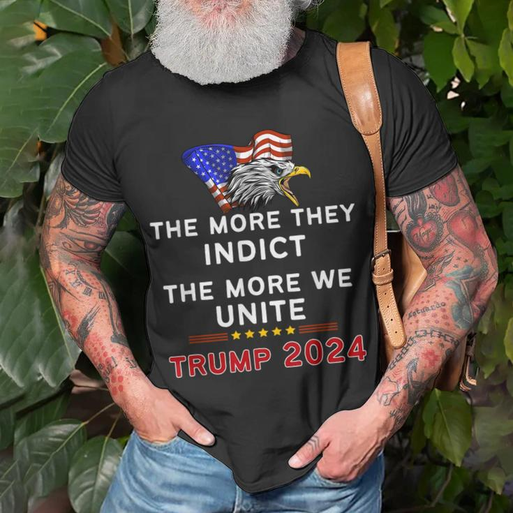 The More You Indict The More We Unite Maga Trump Indictment T-Shirt Gifts for Old Men