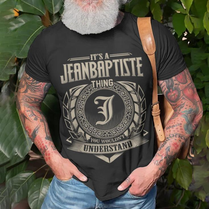 Its A Jeanbaptiste Thing You Wouldnt Understand Name Vintage T-Shirt Gifts for Old Men