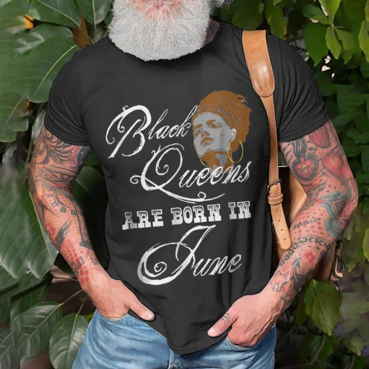 June Birthday Black Queens Are Born In June Unisex T-Shirt Gifts for Old Men