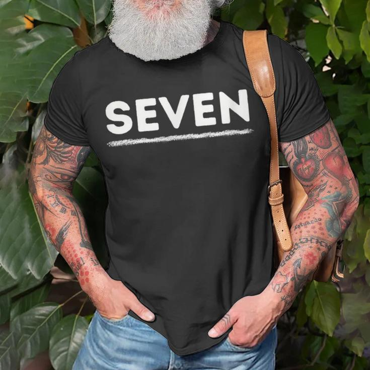 Jungkook Seven Minimalist Futuristic Kpop Design Unisex T-Shirt Gifts for Old Men