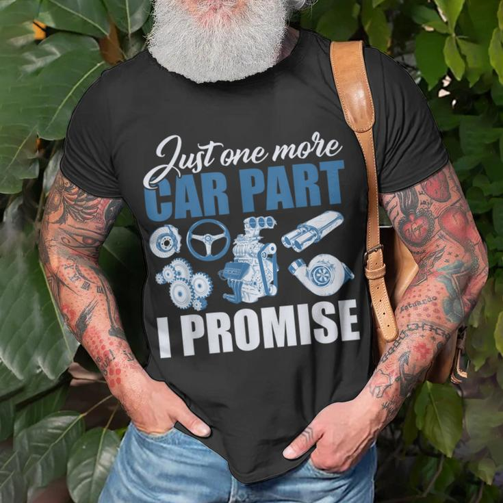 Just One More Car Part I Promise Muscle Car T-shirt Gifts for Old Men