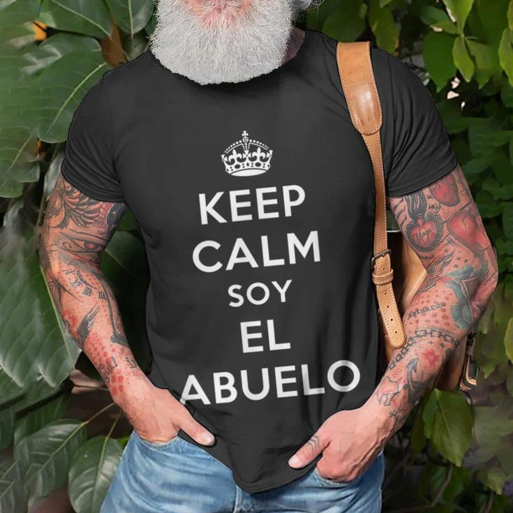 Keep Calm Soy El Abuelo T-Shirt Gifts for Old Men