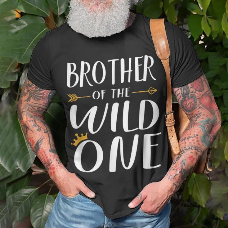 Kids Funny Brother Of The Wild One Thing 1St Birthday Funny Gifts For Brothers Unisex T-Shirt Gifts for Old Men
