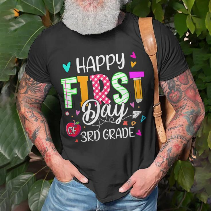 Kids Happy First Day Of 3Rd Grade Welcome Back To School Unisex T-Shirt Gifts for Old Men