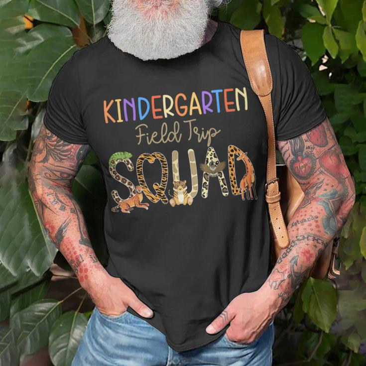 Kindergarten Students School Zoo Field-Trip Squad Matching Unisex T-Shirt Gifts for Old Men