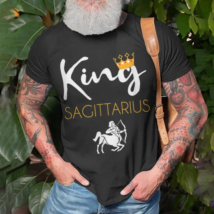 King Sagittarius Astrology Birthday Zodiac Signs Sagittarius T-Shirt Gifts for Old Men