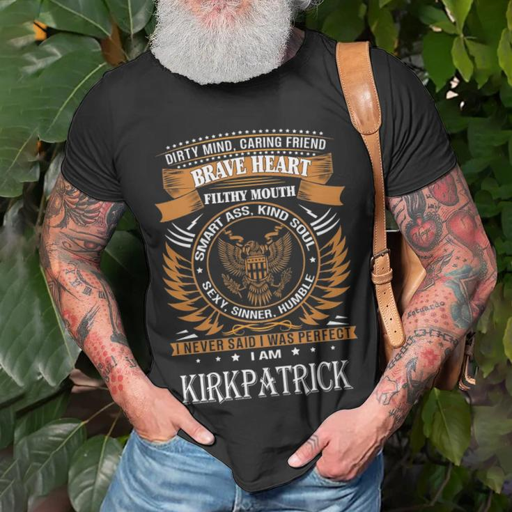 Kirkpatrick Name Gift Kirkpatrick Brave Heart V2 Unisex T-Shirt Gifts for Old Men