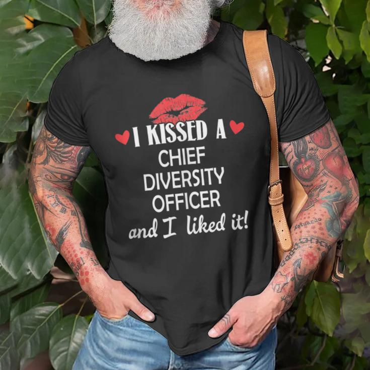 I Kissed A Chief Diversity Officer Married Dating An T-Shirt Gifts for Old Men